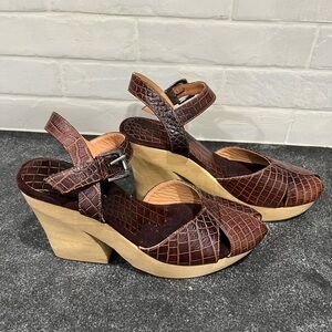 Rachel Comey Croc-Patterned Wedge